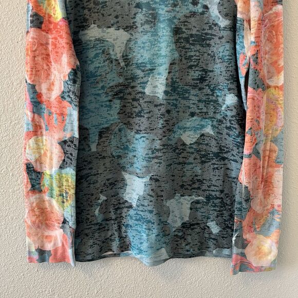 Whimsy Rose Women's Thermal Top Size XL Floral Colorful Boho Hippie Artsy - Picture 11 of 14